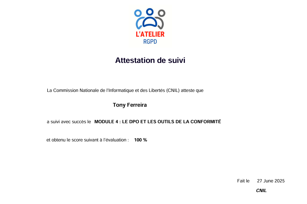 Atelier RGPD Module 4